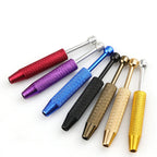 Stainless Steel 4-Prong Claw Tweezers Multi Colored Knurled Grip 3pcs 3