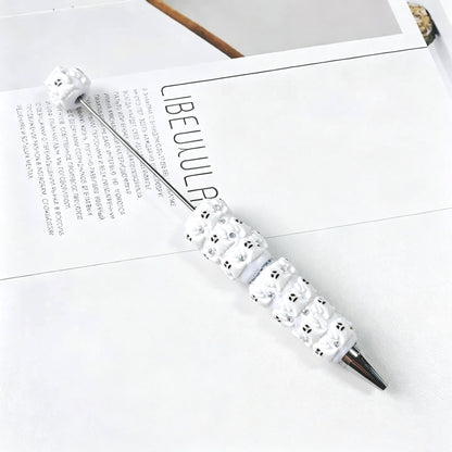 Halloween Elements Pumpkin Rhinestones Beadable Pen 8