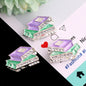 Alloy Rhinestone Stack of Books Beads 23mm 3pcs 8