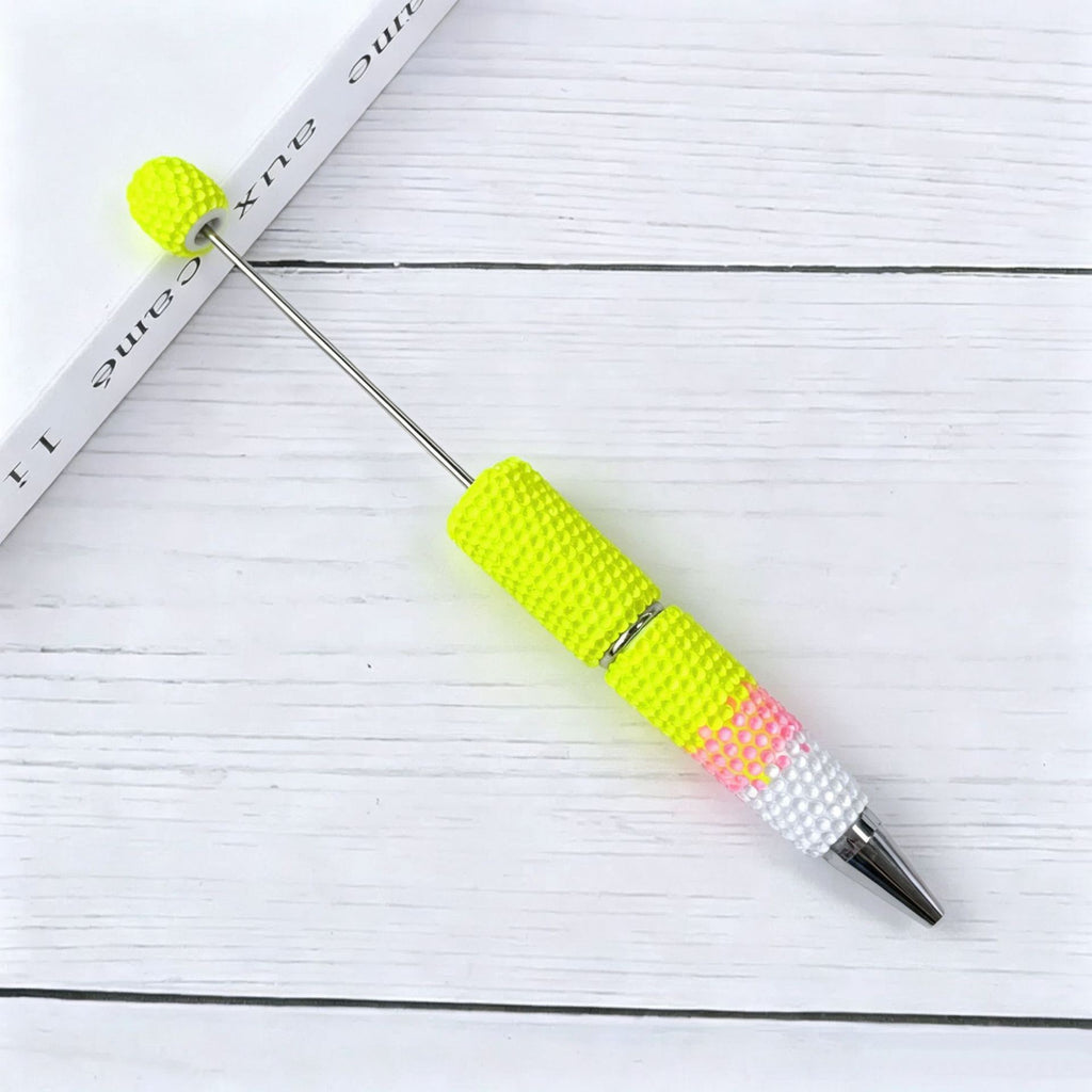 Creative DIY Candy Color Matching Rhinestones Beadable Pen 4