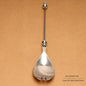 Beadable Salad Spoon Stainless Steel Zinc Alloy Bead Handle 7