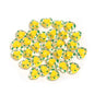Dot Heart Acrylic Beads 12mm Colorful Centers 5pcs 13