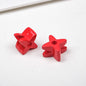 Glossy Clover Shaped Acrylic Beads 25x24x14mm Hole 6mm 20pcs 17