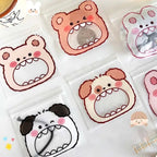 Zip Lock Bags PE Plastic Animal Print Big Mouth Design 11x11cm 10pcs