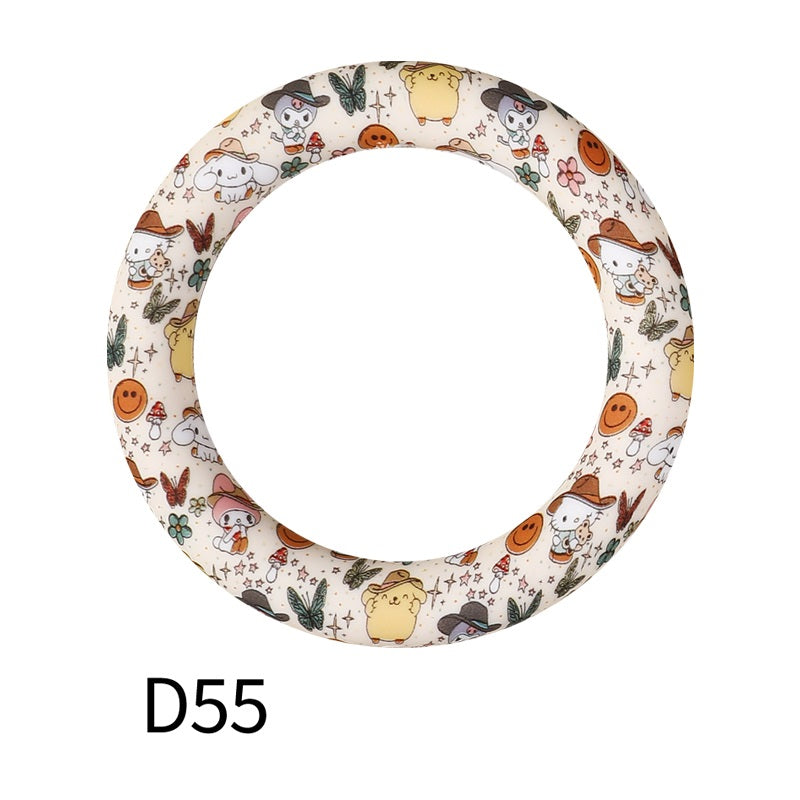 65mm Printing circular silicone rings 57