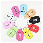 Neoprene Sanitizer Holder Keychain Durable Vibrant Colors Suitable for Sublimation