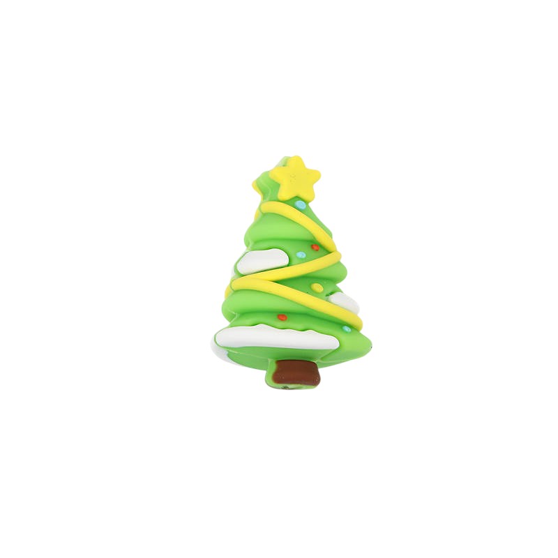 Silicone 3D Focal Beads Christmas Tree Five Pointed Star Topper 20pcs