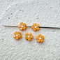 Flower Metal Beads 10mm Baking Painted Cherry Blossom 20pcs 14