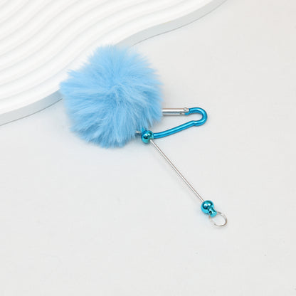 Beadable Ball Top Climbing Buckle Metal Plastic Colorful 14.5cm