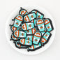 Halloween Pumpkin Drink Silicone Focal Beads 20pcs - Drink
