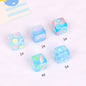 Jelly Texture Square Acrylic Beads 14mm Marine Series 10pcs 6
