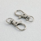 Zinc Alloy Swivel Lobster Claw Clasps Metal Nickel Plated 20pcs