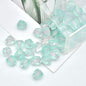 Resin Octagonal Faceted Candy Heart Beads 10mm Sparkling 100pcs 8