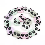 Silicone Focal Beads Animal Panda Pink Pastel Colors 20pcs 5