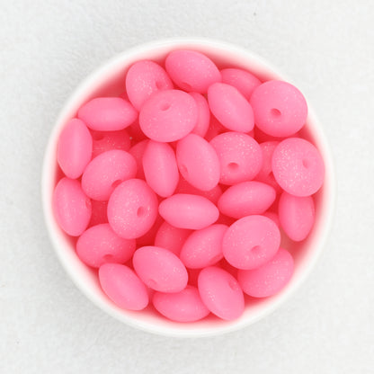 12mm Glitter Silicone Round Spacer Beads Assorted Colors 50pcs 7