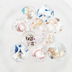 Clear Sea Snail Resin Beads 16mm Round Natural Shell 10pcs