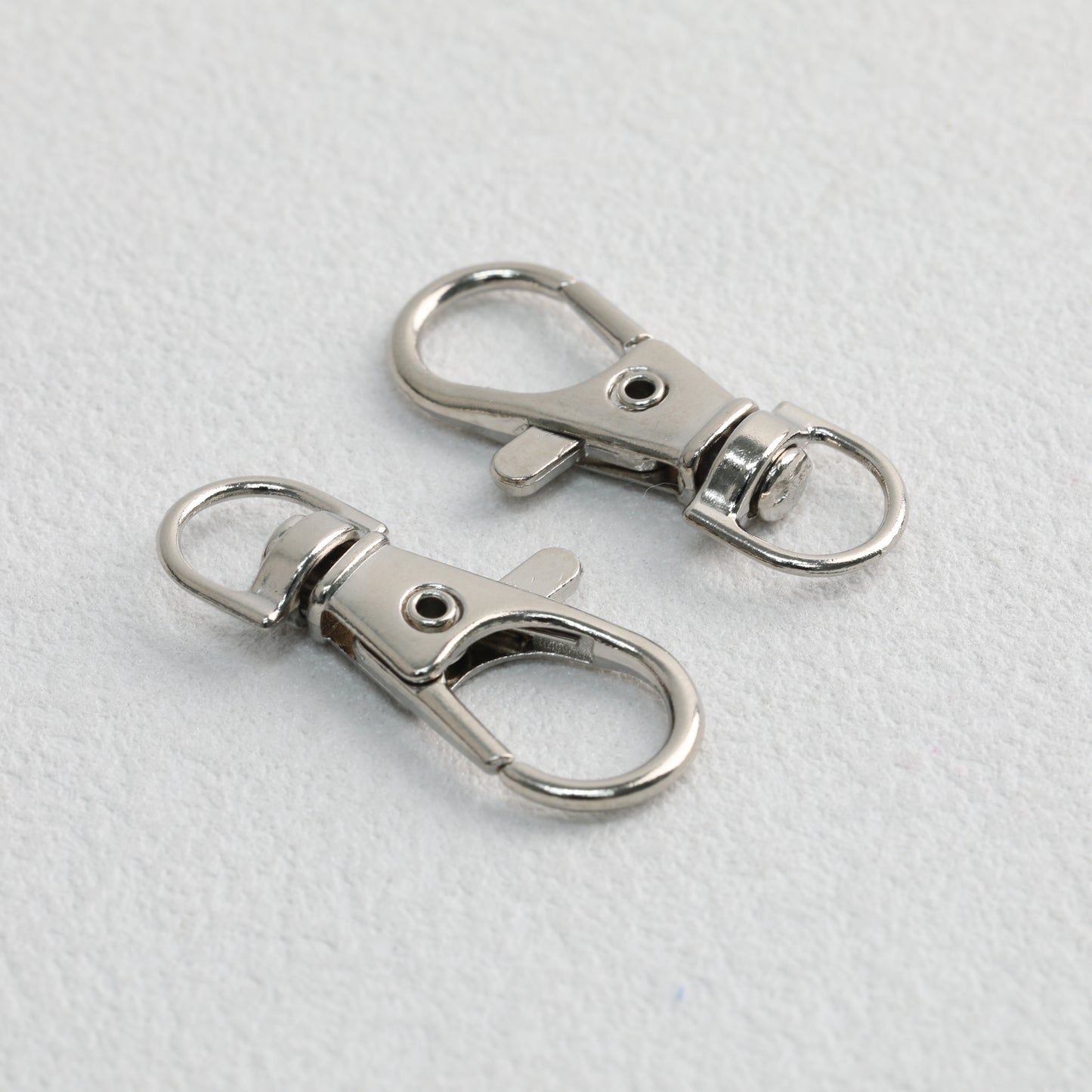 Zinc Alloy Swivel Lobster Claw Clasps Metal Nickel Plated 20pcs