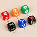 Cartoon Mario Acrylic Square Beads 14mm Glossy Finish 10pcs 4