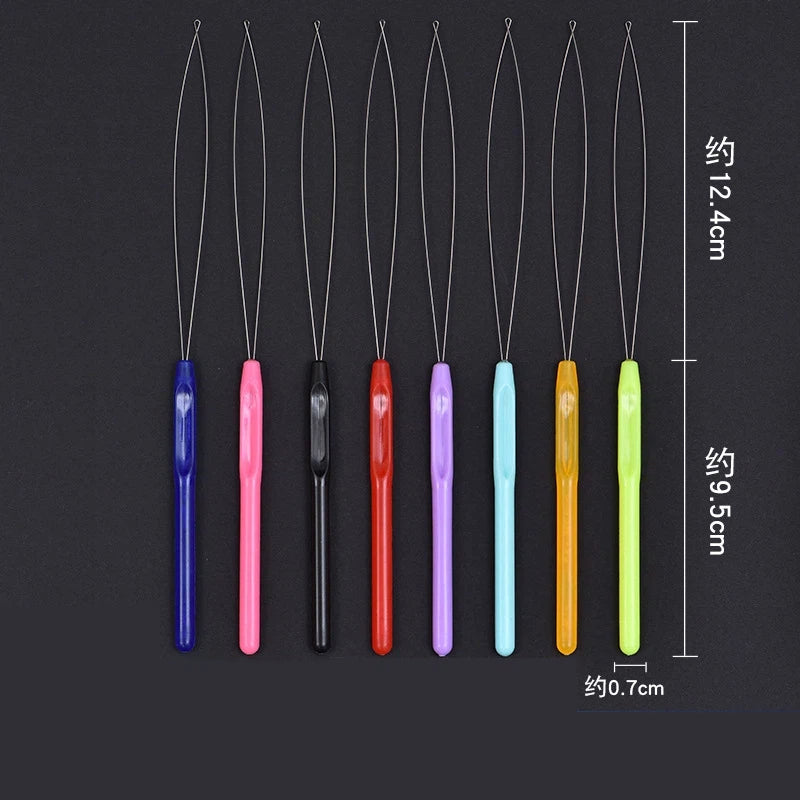 Jewelry Needle Tools Steel Colorful Plastic Handle 22cm 20pcs
