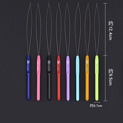 Jewelry Needle Tools Steel Colorful Plastic Handle 22cm 20pcs