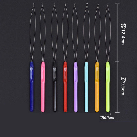 Jewelry Needle Tools Steel Colorful Plastic Handle 22cm 20pcs