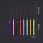 Jewelry Needle Tools Steel Colorful Plastic Handle 22cm 20pcs