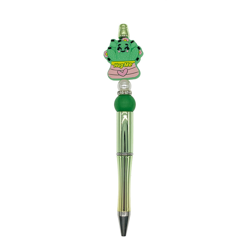 Cactus Hug Me Silicone Focal Beads 20pcs 3