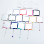 Beadable Plastic Mirrors Handheld Square