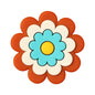 Silicone Focal Beads Bohemian Seven Flowers Layered Petal Design 20pcs 14