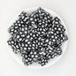 Geometric Pattern 13.5mm Square Silicone Beads with 2.5mm Hole 50pcs - 1