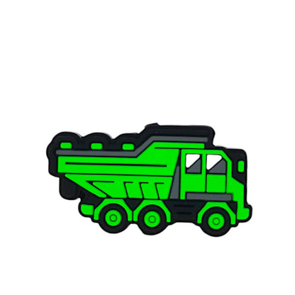 Silicone Focal Beads Four Color Engineering Transporter Truck Design 3
