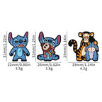 Silicone Focal Beads Disney Stitch Tigger Eeyore Character Group 20pcs 9