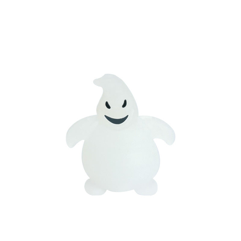 3D Halloween Ghost Silicone Focal Beads Glow in Dark 20pcs 7