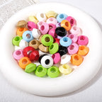 Colorful 16mm Large Hole Round Acrylic Spacer Beads 40pcs 2