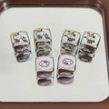 Silver Cloud Hello Kitty Acrylic Square Beads 14mm 10pcs