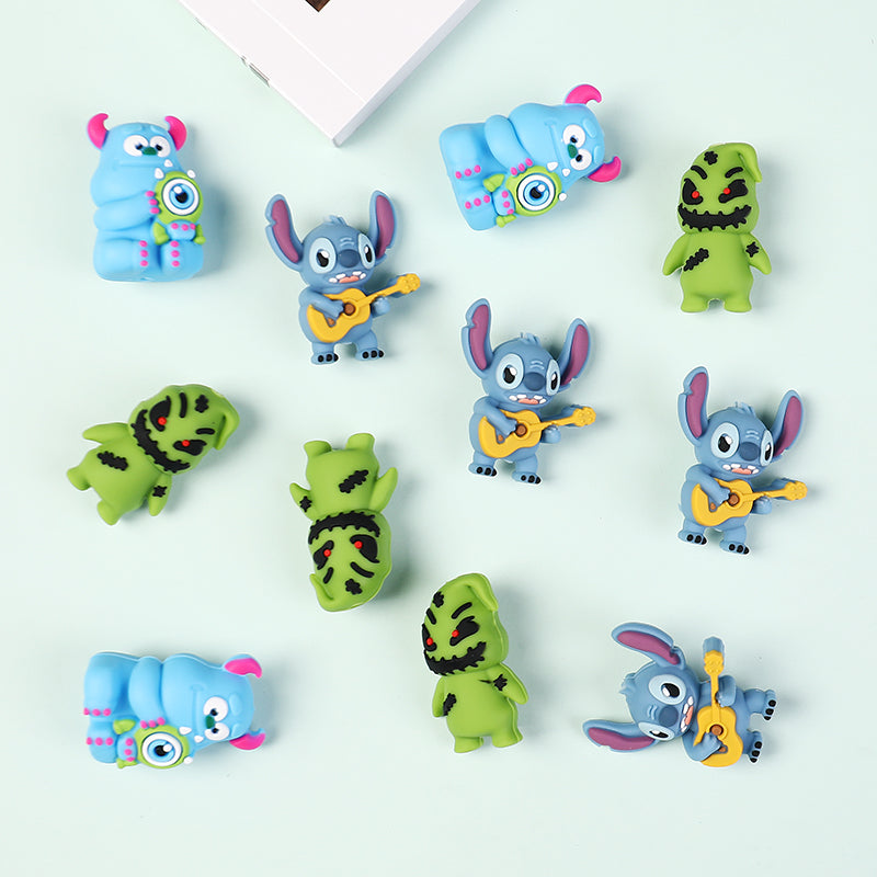 Silicone 3D Focal Beads Disney Burger James-P-Sullivan Holding Toy 20Pcs 4