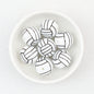 15mm Silicone Beads Sports Ball Printed Soccer Football Volleyball 10pcs - 15mm volleyball beads