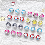 Flat Metal Beads 12mm Sanrio Series Enamel Alloy 10pcs