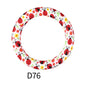 65mm Silicone Beads Printed Designs Vibrant Colors 31