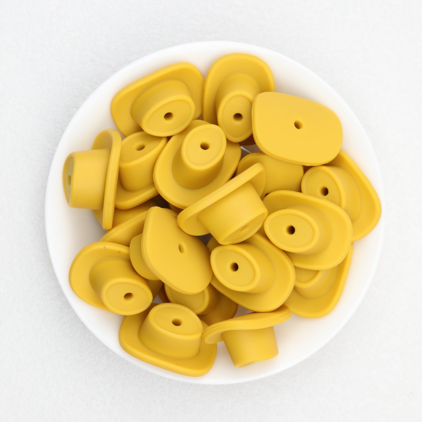 Western Style Silicone Cowboy Hat Focal Beads 20pcs 3