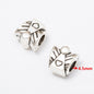 Vintage European Style Metal Beads Zinc Alloy Aged Silver Tone 50pcs 9