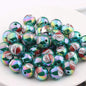 UV Plating Acrylic Beads 16mm Christmas Wreath and Reindeer Printed 20pcs 6