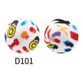 15mm Round Silicone Beads Floral Pattern Printed Design 50pcs 3