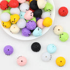 3D Cute Glitter Steamed Stuffed Bun Silicone Focal Beads 20pcs 2