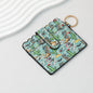 PU Card Holder Keychain Multi Patterned