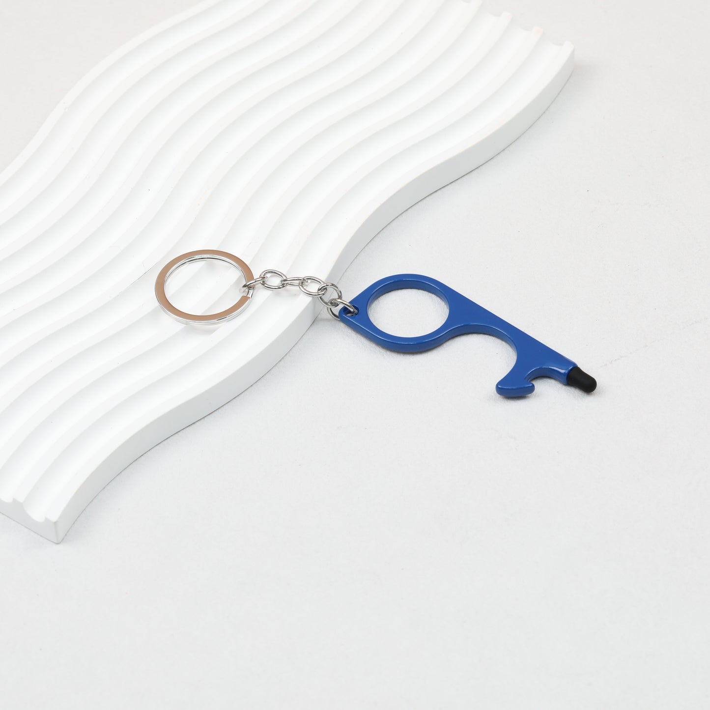 No Touch Door Opener Touchscreen Keychain Multifunctional Alloy