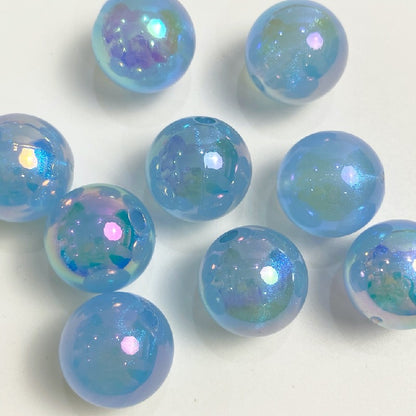 Glow Acrylic Beads 16mm Light In The Dark Pastel Colors 50pcs 11