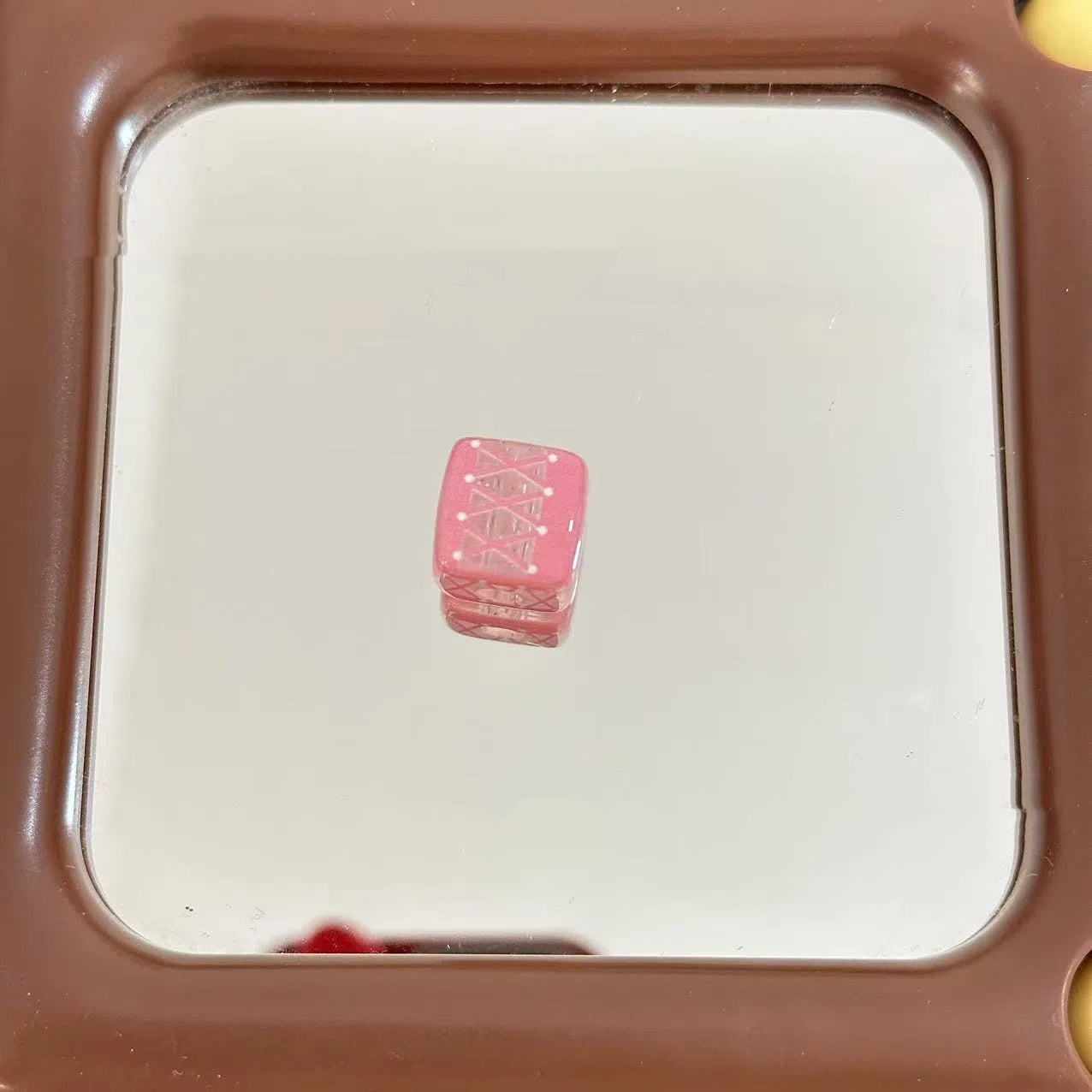 Transparent Butterfly and Cake Printed Acrylic Square Beads 14mm 10pcs 7