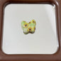 Spring Oil Painting Texture Butterfly Acrylic Beads 25mm 10pcs 7