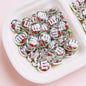 Glossy M Beans Acrylic Beads 14mm Colorful Candy 10pcs 18